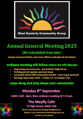 poster to advertise AGM September 2025