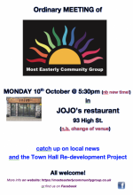 poster to advertise meeting 10 Oct 2022